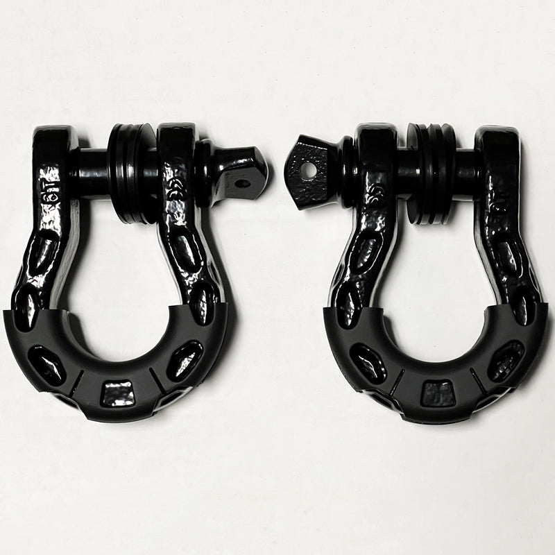 Brazen Auto 3/4" D-Ring Heavy Duty SUPER Shackle Set 72,000 LB Break 8T Pair (2-Pack)